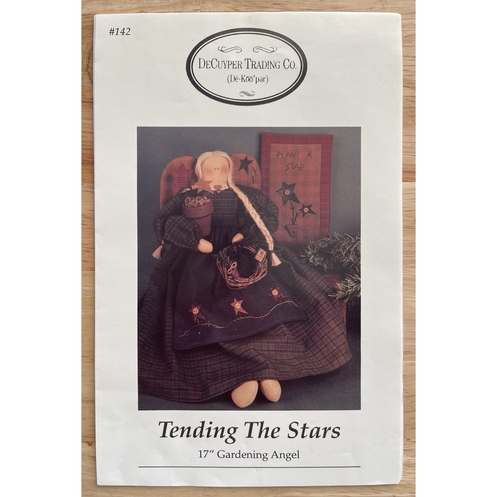 DECUYPER TRADING‎ CO 17" Gardening Angel TENDING THE STARS SEWING CRAFT PATTERN